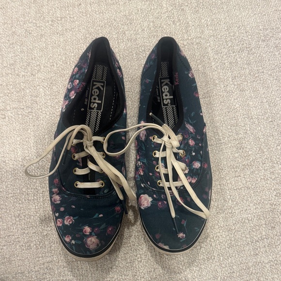 Keds Shoes - Keds Women's Dark Floral Sneakers - Navy